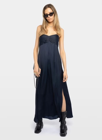 Robe longue ample fluide ZADIG&VOLTAIRE Bleu